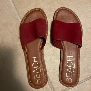 Beach by Matisse Red Slide Sandals